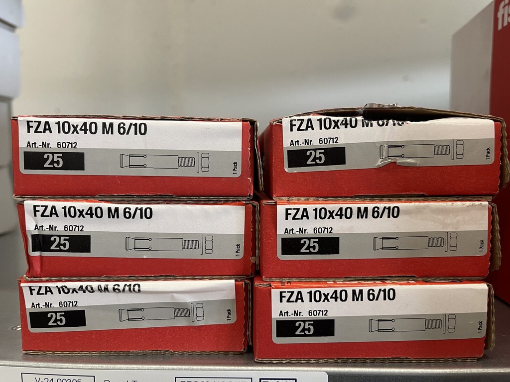 fischer ZYKON undercut anchor FZA 10 x 40 M6/10 – 2