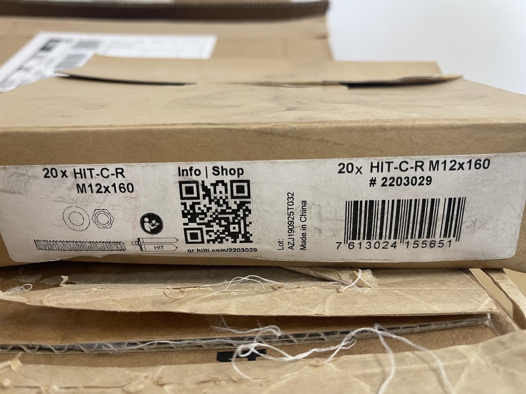 Hilti anchor rod HIT-C-R M12x160 – 1