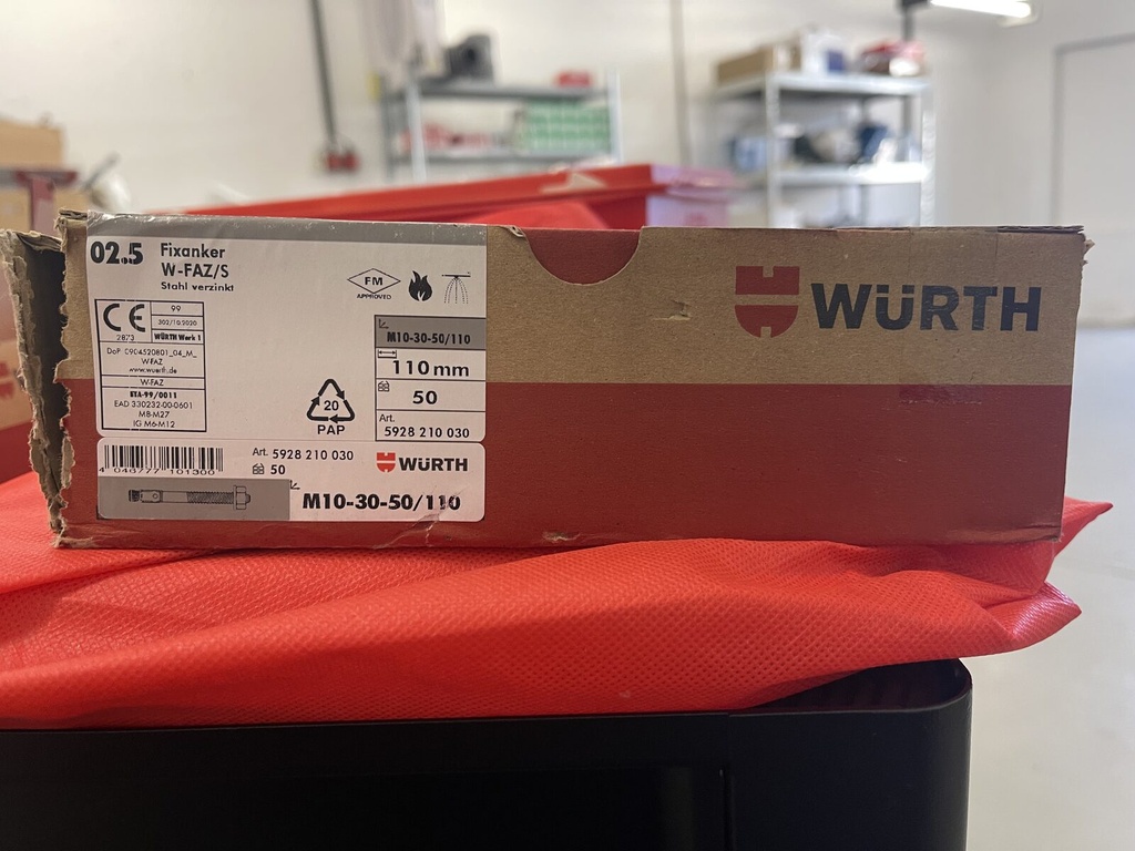 Würth fixanchor W-FAZ/S M10x110, steel zinc-plated – 2