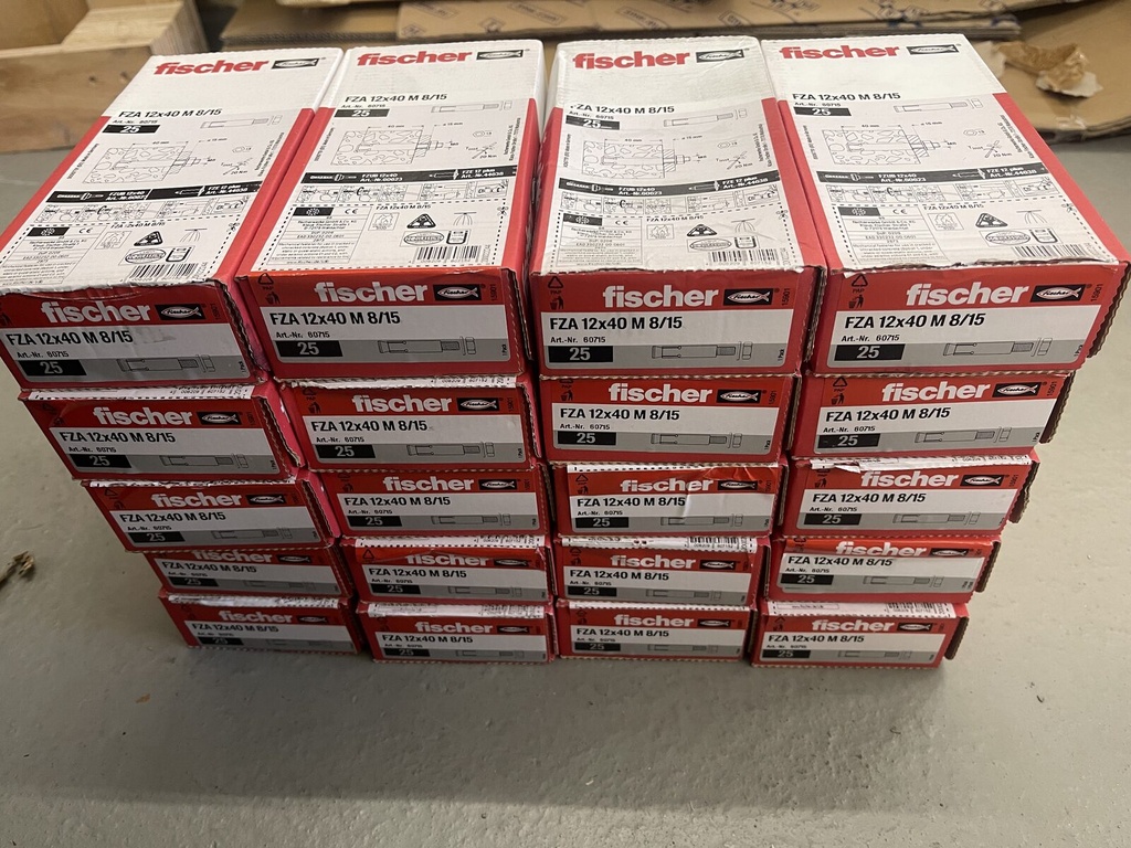 fischer ZYKON undercut anchor FZA 12 x 40 M8/15 – 2