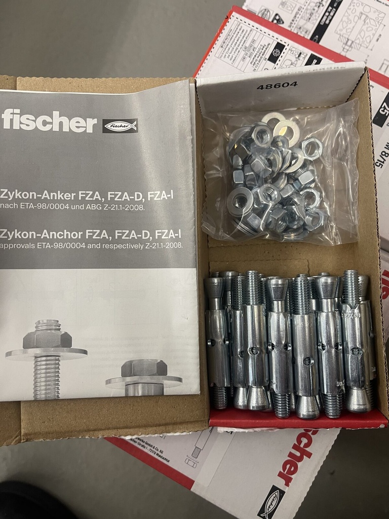 fischer ZYKON undercut anchor FZA 12 x 40 M8/15 – 3